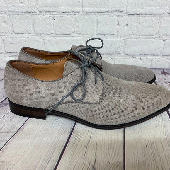 Town Shoes Men Dress Shoes Size 8 Bunting JP6561 Chime Gray - Picture 4 of 10